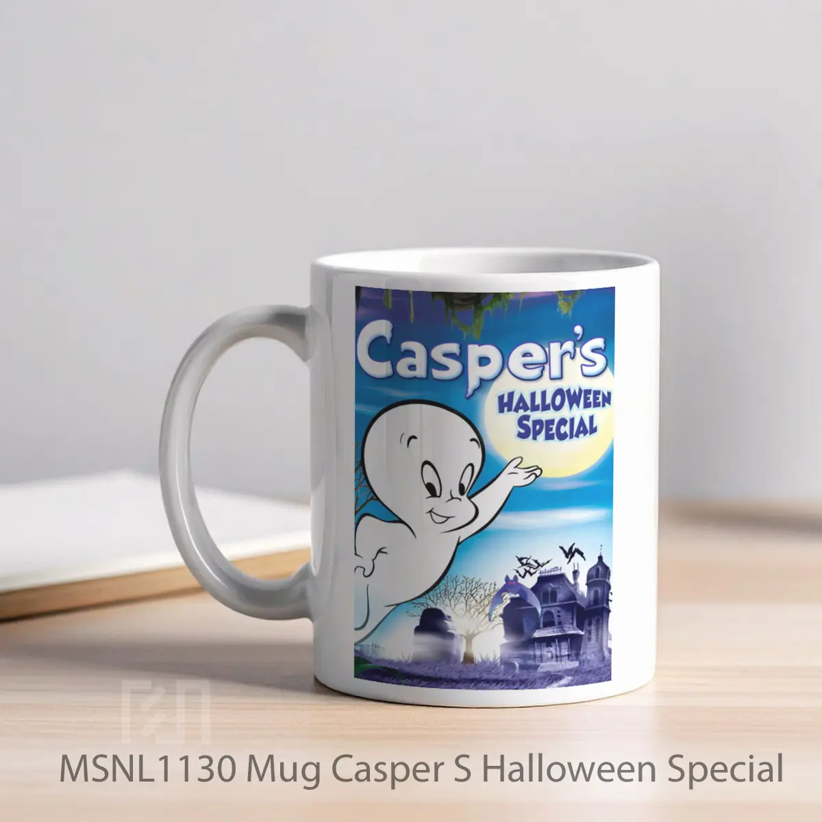 Mug Casper S Halloween Special Gelas Keramik Tema Film MSNL1130 - Tampak Kiri