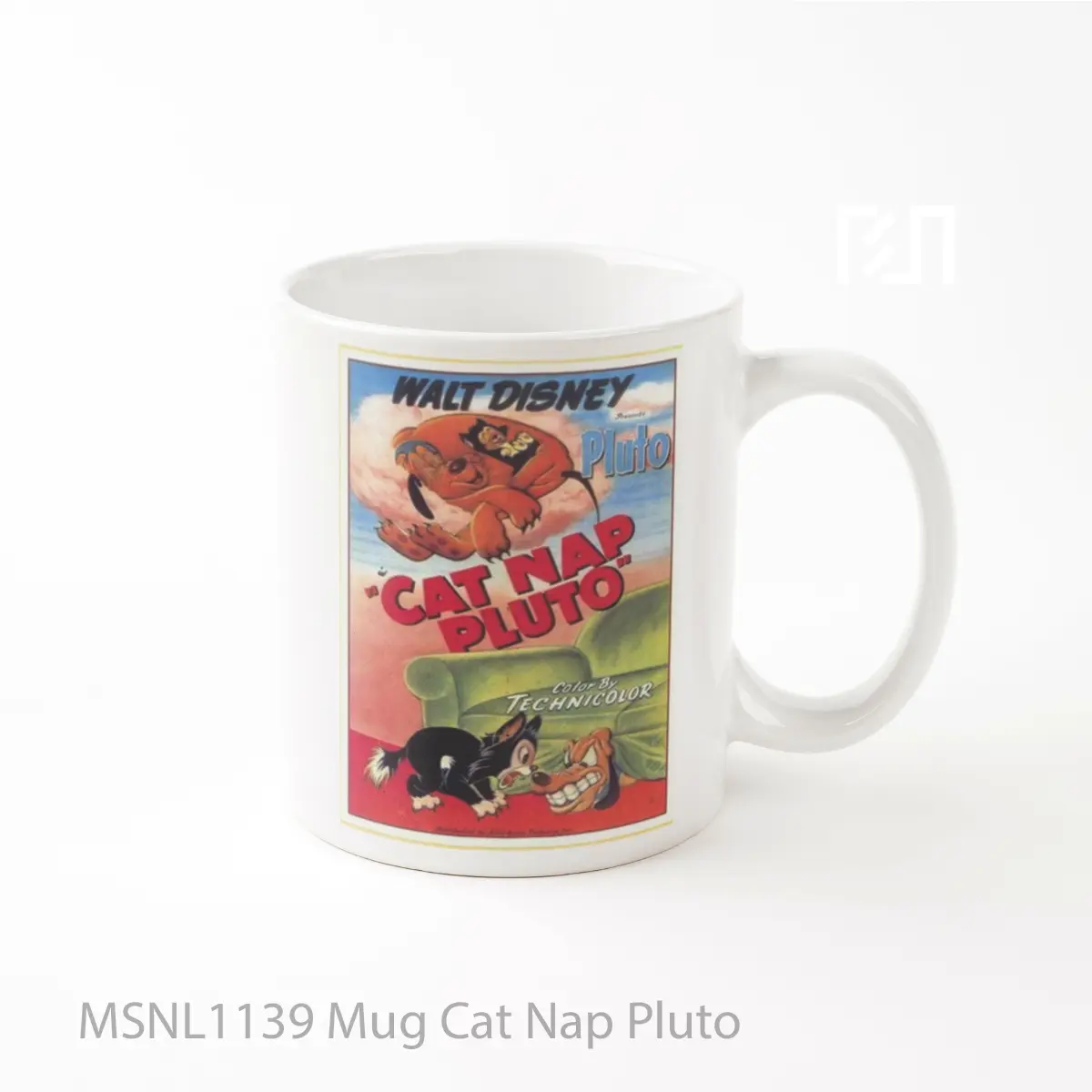Mug Cat Nap Pluto Gelas Keramik Tema Film MSNL1139