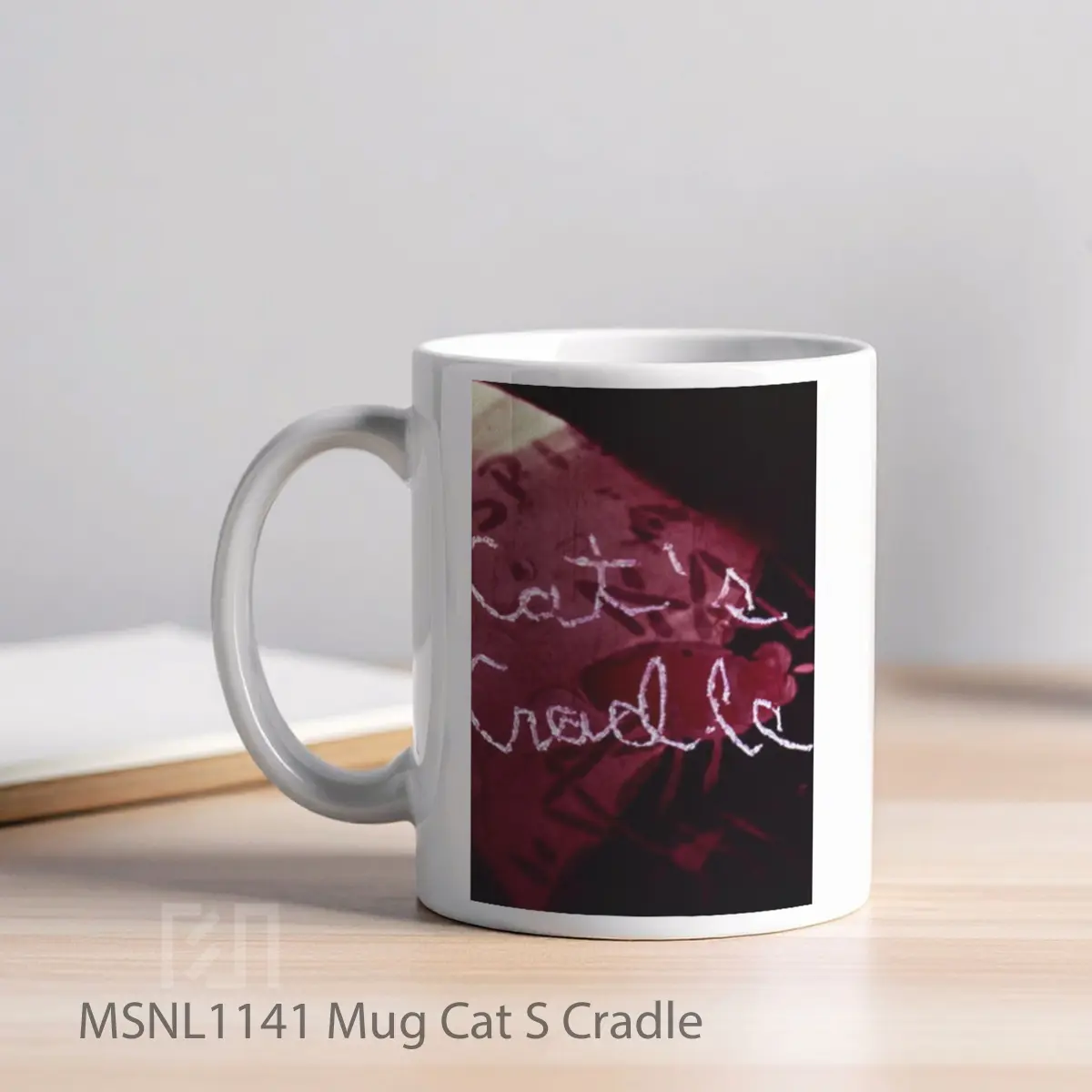 Mug Cat S Cradle Gelas Keramik Tema Film MSNL1141 - Tampak Kiri