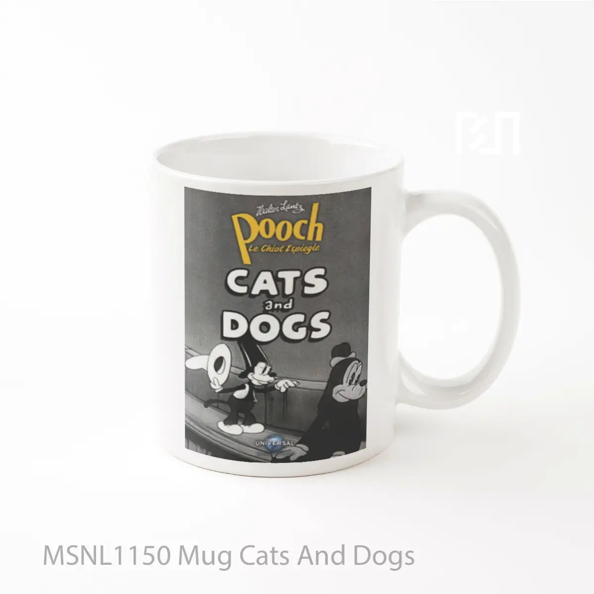 Mug Cats And Dogs Gelas Keramik Tema Film MSNL1150