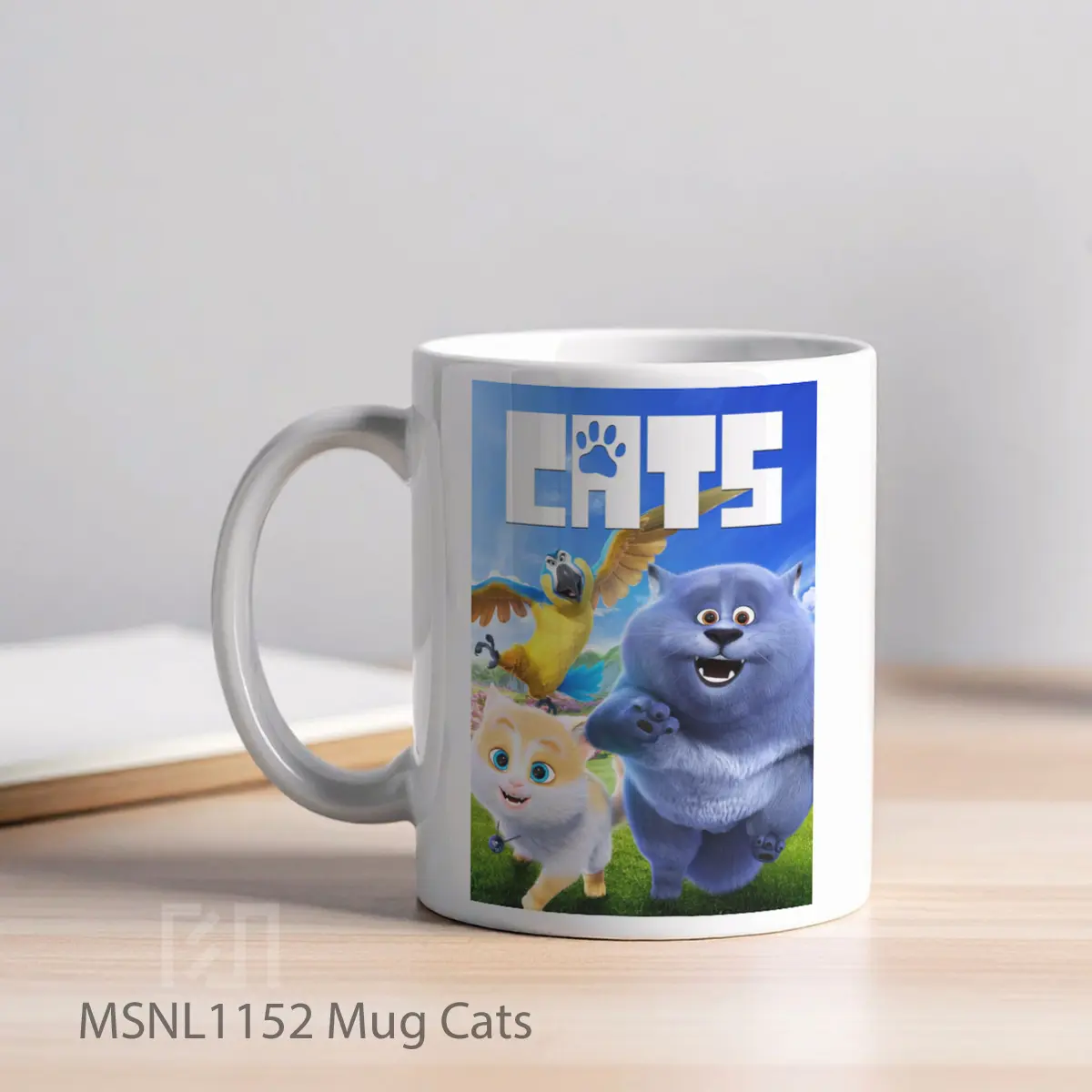 Mug Cats Gelas Keramik Tema Film MSNL1152 - Tampak Kiri