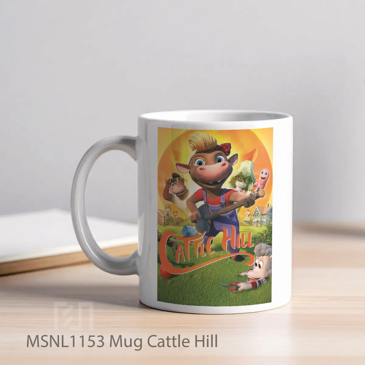 Mug Cattle Hill Gelas Keramik Tema Film MSNL1153 - Tampak Kiri