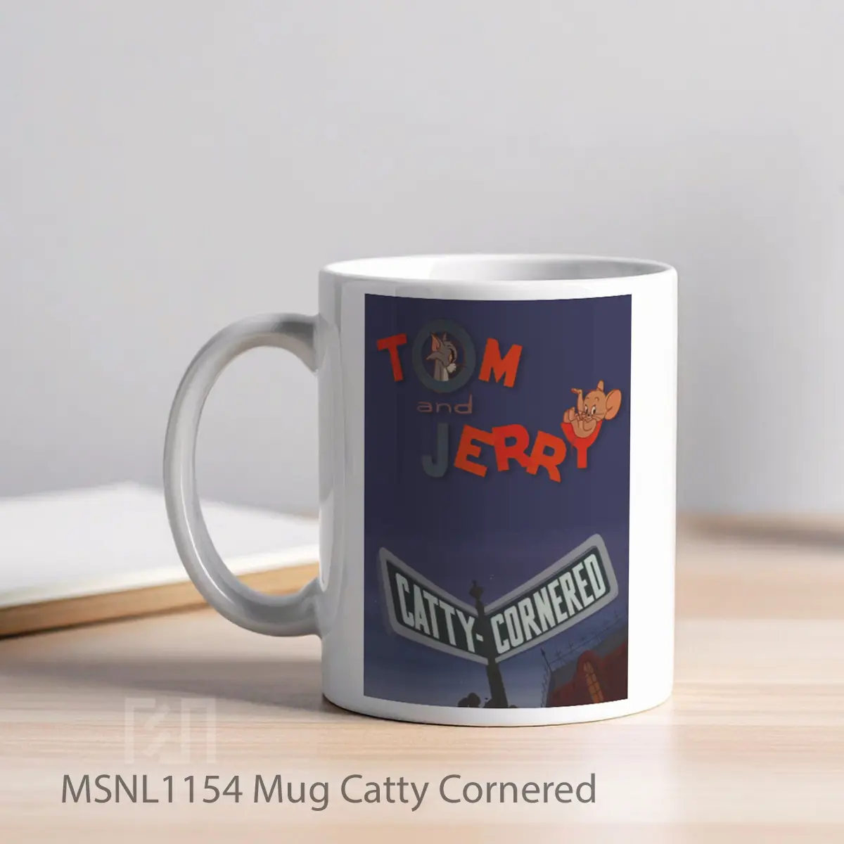 Mug Catty Cornered Gelas Keramik Tema Film MSNL1154 - Tampak Kiri