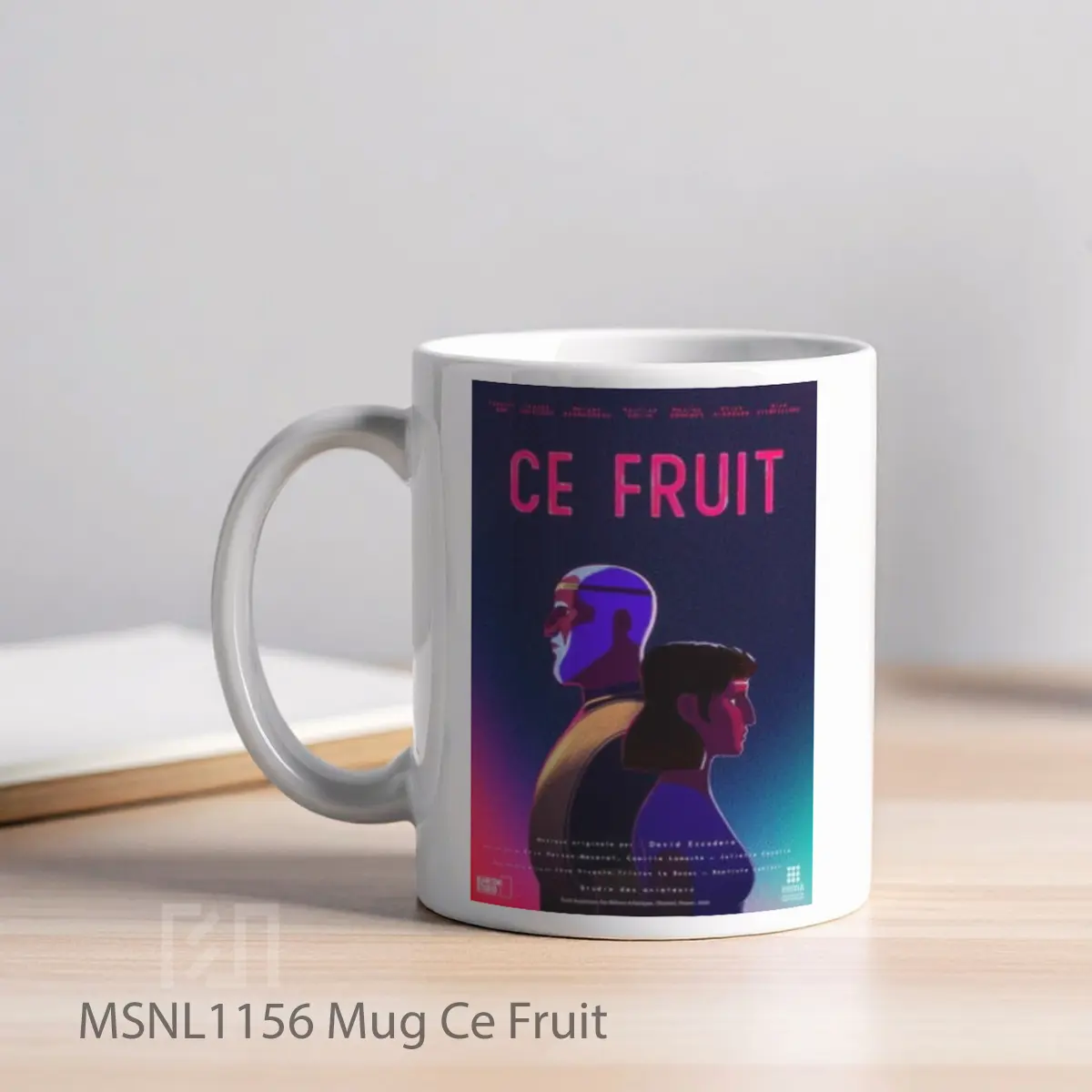 Mug Ce Fruit Gelas Keramik Tema Film MSNL1156 - Tampak Kiri