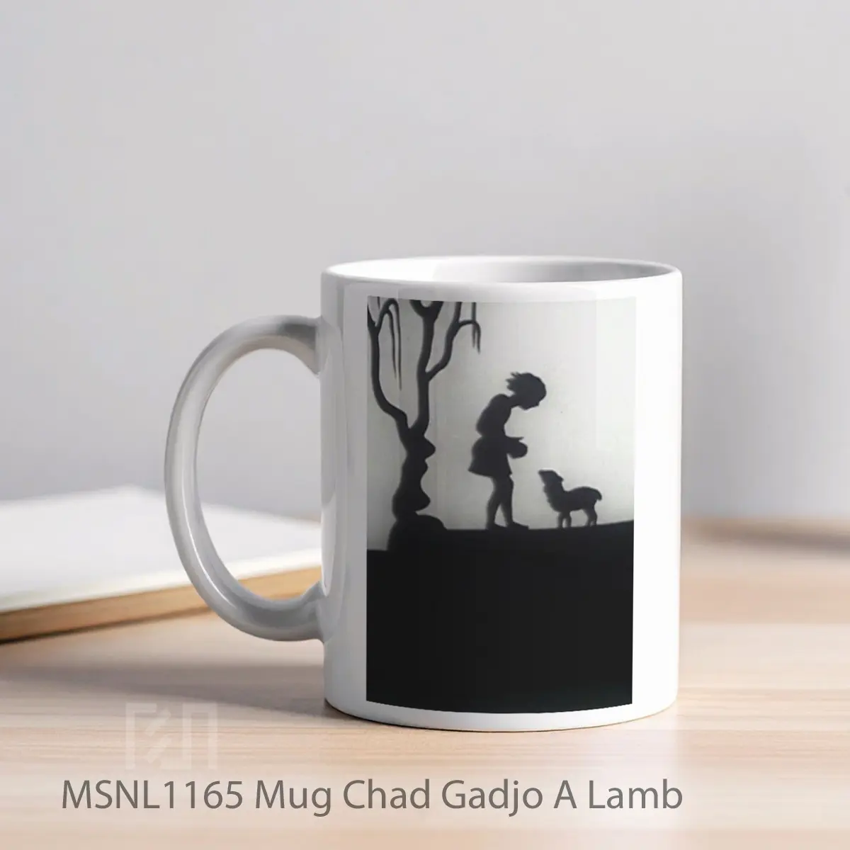 Mug Chad Gadjo A Lamb Gelas Keramik Tema Film MSNL1165 - Tampak Kiri