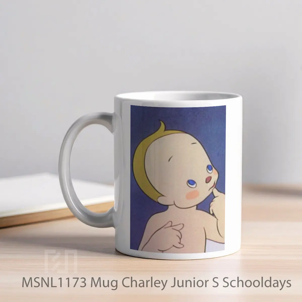 Mug Charley Junior S Schooldays Gelas Keramik Tema Film MSNL1173 - Tampak Kiri