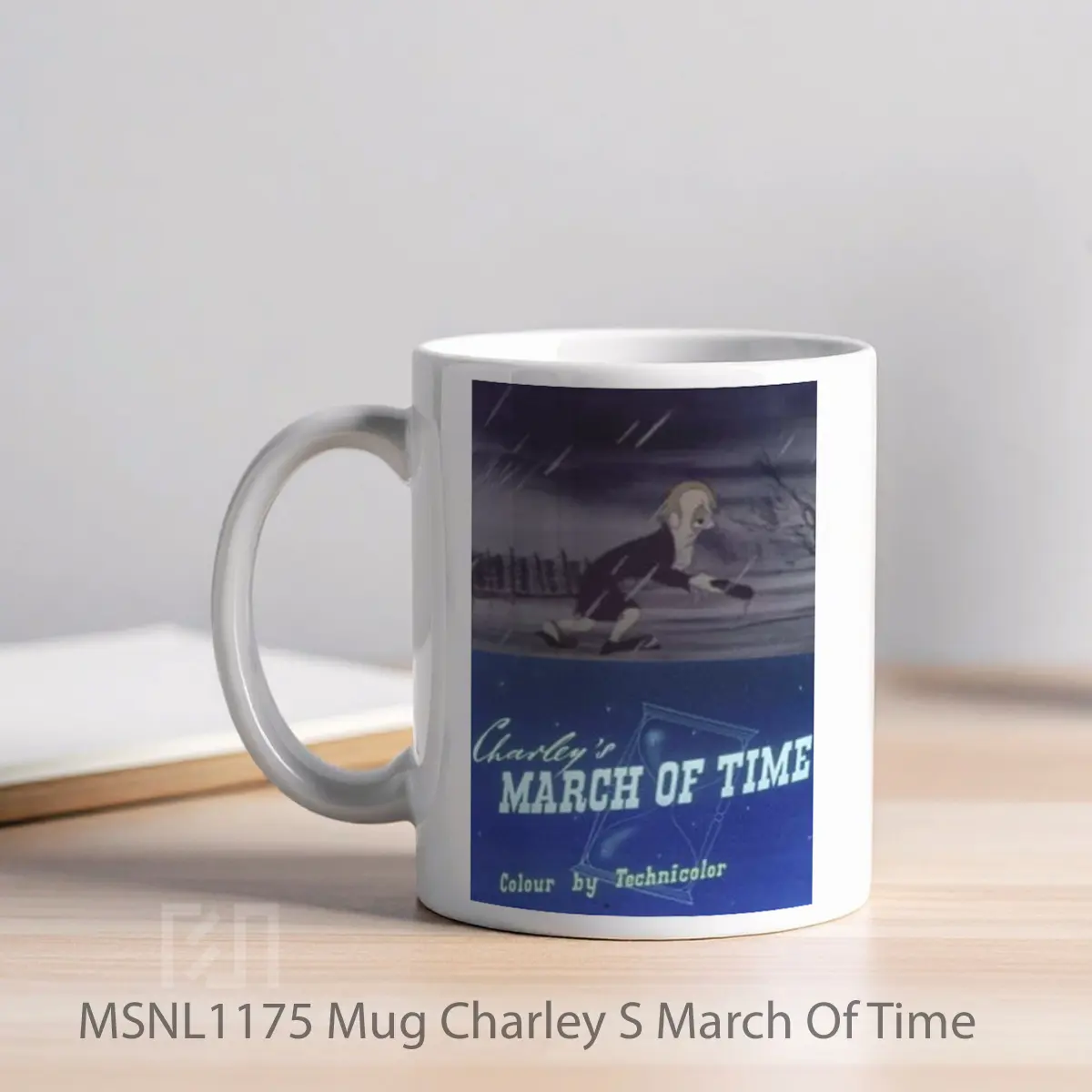 Mug Charley S March Of Time Gelas Keramik Tema Film MSNL1175 - Tampak Kiri