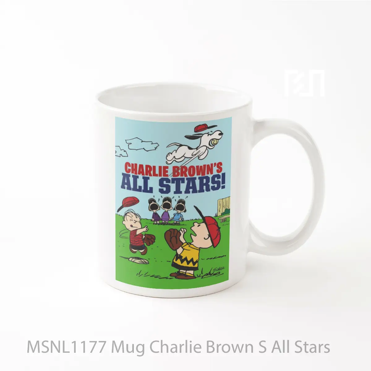 Mug Charlie Brown S All Stars Gelas Keramik Tema Film MSNL1177