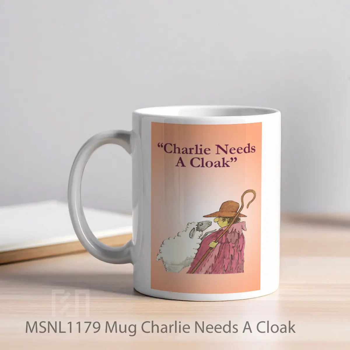 Mug Charlie Needs A Cloak Gelas Keramik Tema Film MSNL1179 - Tampak Kiri