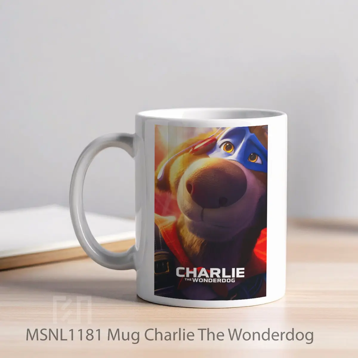Mug Charlie The Wonderdog Gelas Keramik Tema Film MSNL1181 - Tampak Kiri