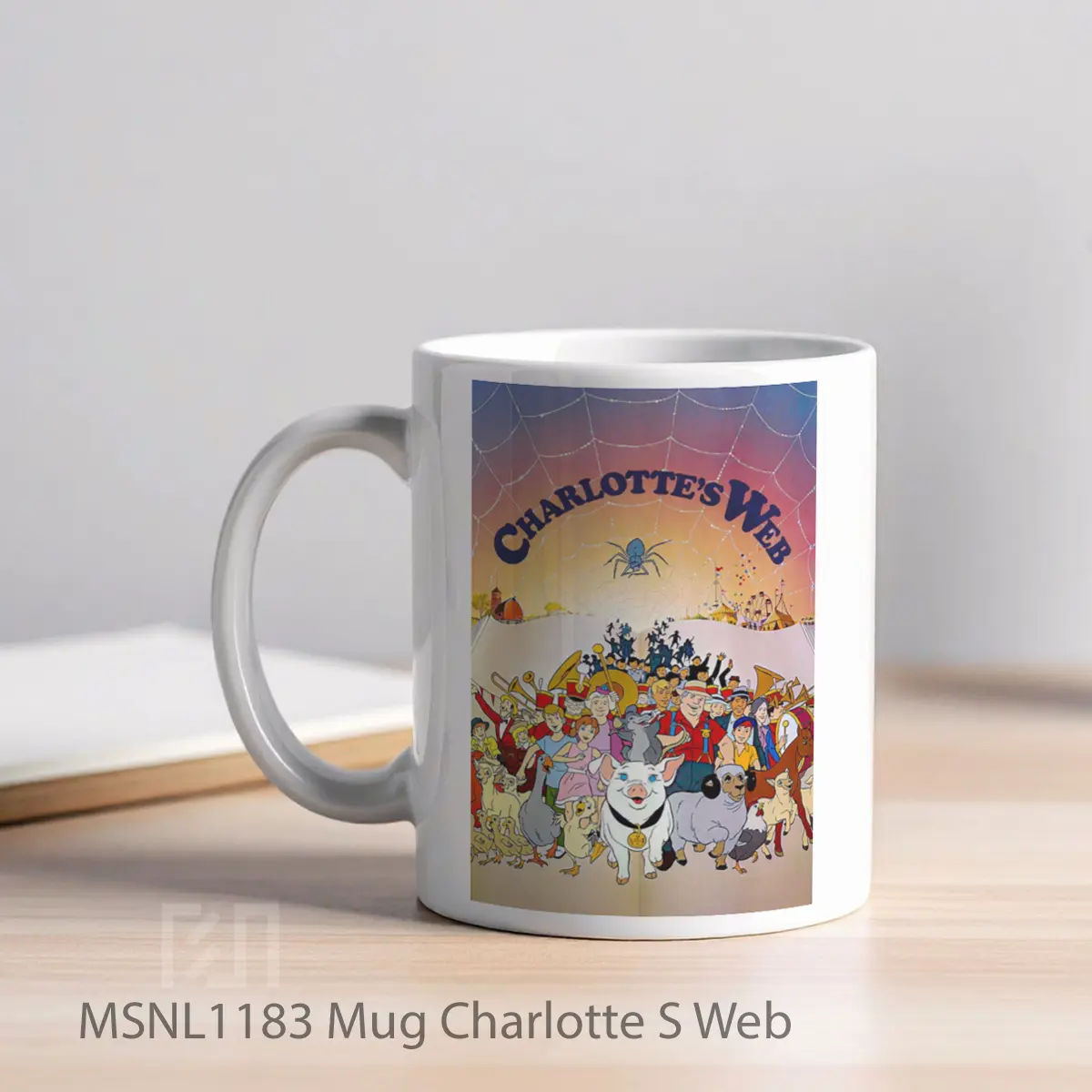 Mug Charlotte S Web Gelas Keramik Tema Film MSNL1183 - Tampak Kiri
