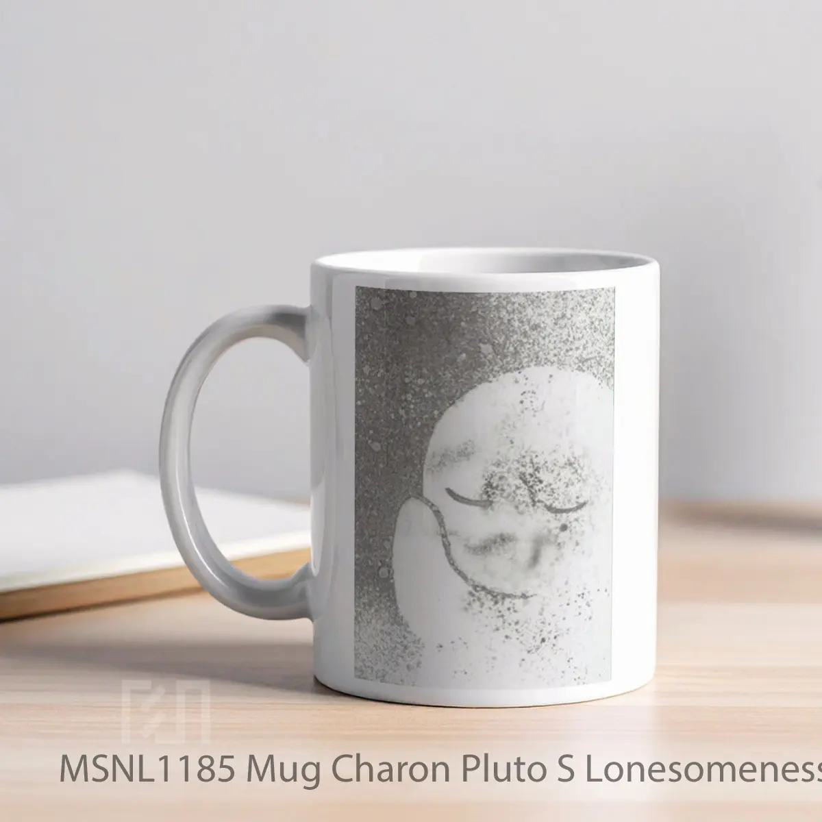 Mug Charon Pluto S Lonesomeness Gelas Keramik Tema Film MSNL1185 - Tampak Kiri