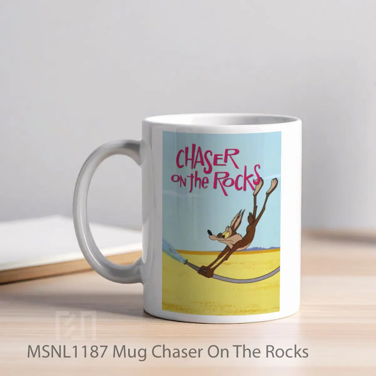 Mug Chaser On The Rocks Gelas Keramik Tema Film MSNL1187 - Tampak Kiri