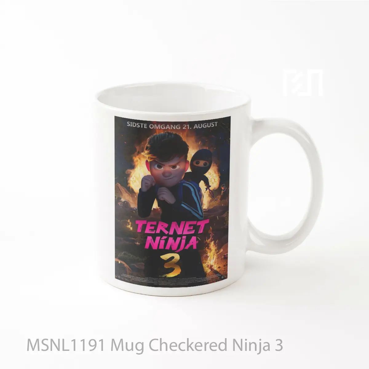 Mug Checkered Ninja 3 Gelas Keramik Tema Film MSNL1191