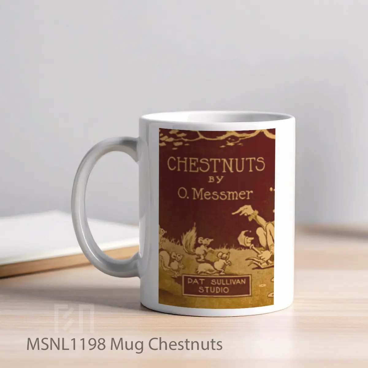 Mug Chestnuts Gelas Keramik Tema Film MSNL1198 - Tampak Kiri