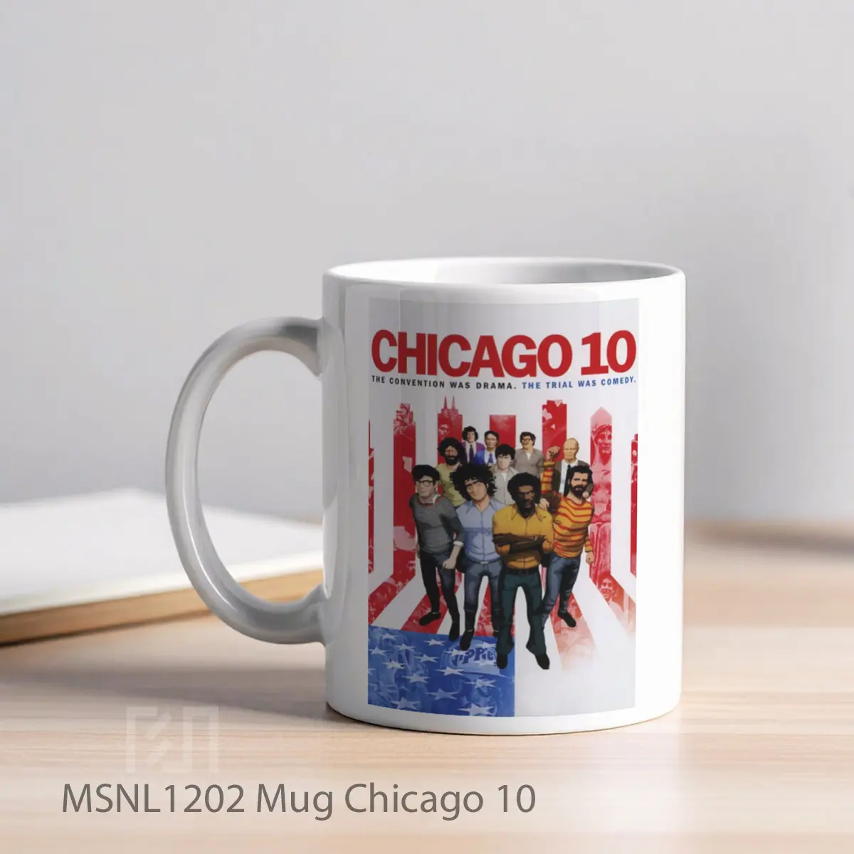 Mug Chicago 10 Gelas Keramik Tema Film MSNL1202 - Tampak Kiri