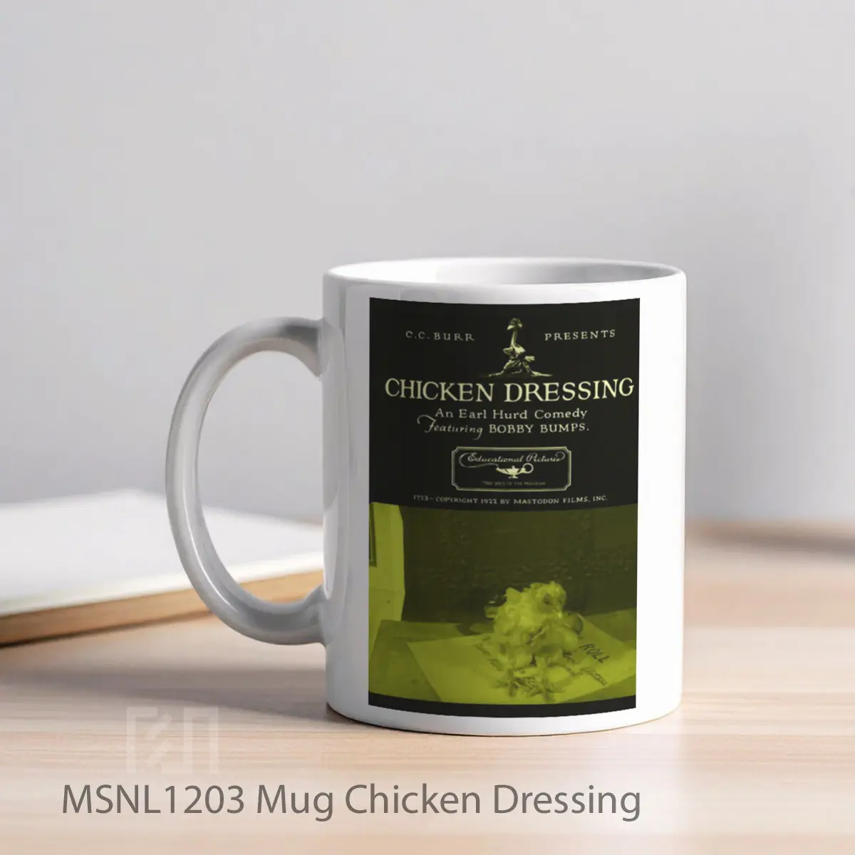 Mug Chicken Dressing Gelas Keramik Tema Film MSNL1203 - Tampak Kiri