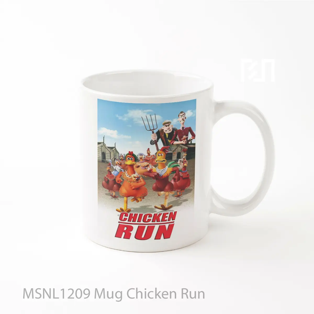 Mug Chicken Run Gelas Keramik Tema Film MSNL1209