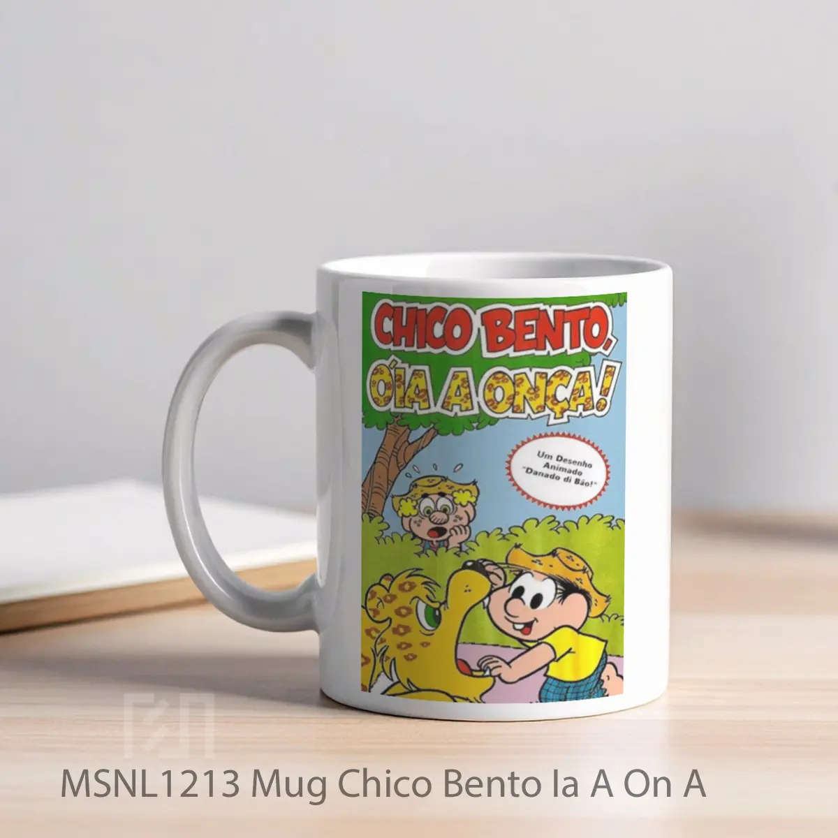 Mug Chico Bento Ia A On A Gelas Keramik Tema Film MSNL1213 - Tampak Kiri