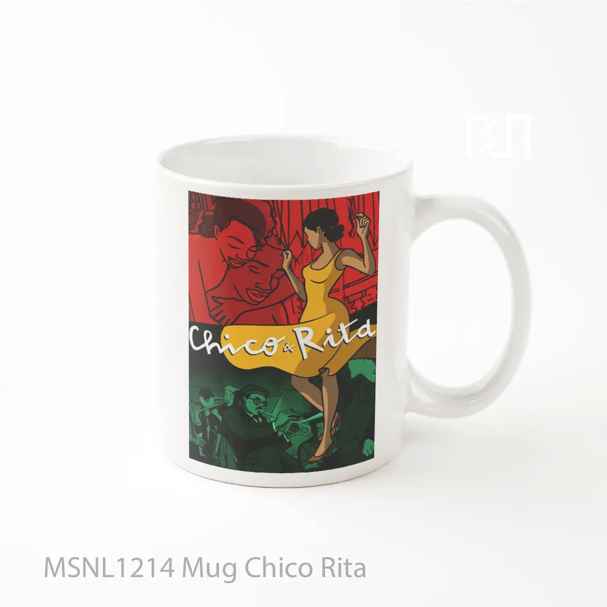 Mug Chico Rita Gelas Keramik Tema Film MSNL1214