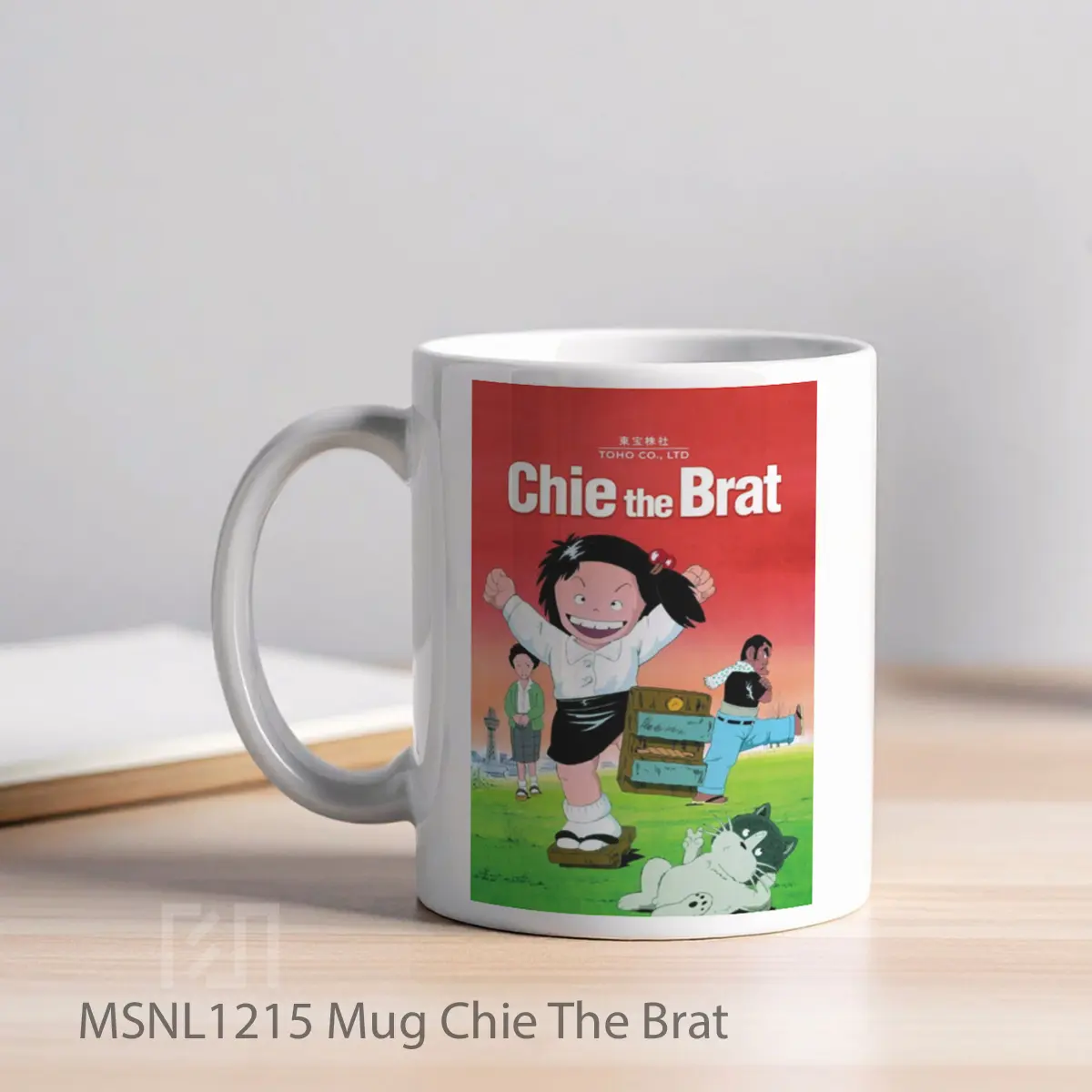 Mug Chie The Brat Gelas Keramik Tema Film MSNL1215 - Tampak Kiri