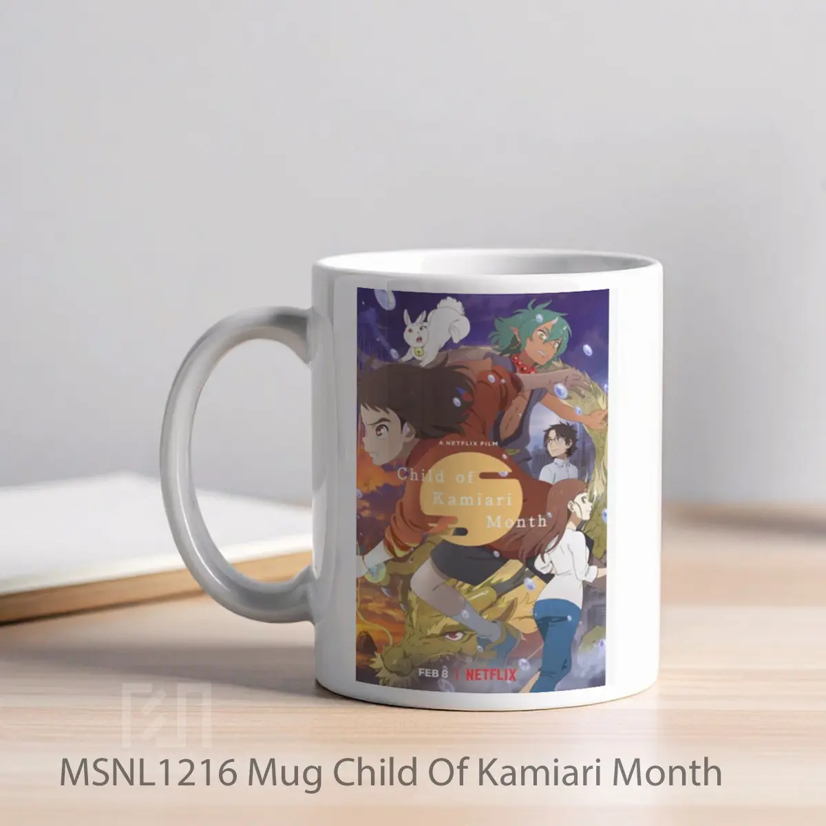 Mug Child Of Kamiari Month Gelas Keramik Tema Film MSNL1216 - Tampak Kiri