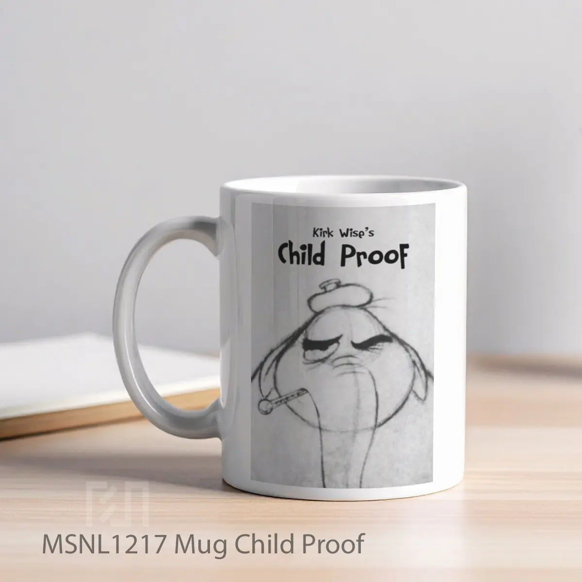 Mug Child Proof Gelas Keramik Tema Film MSNL1217 - Tampak Kiri