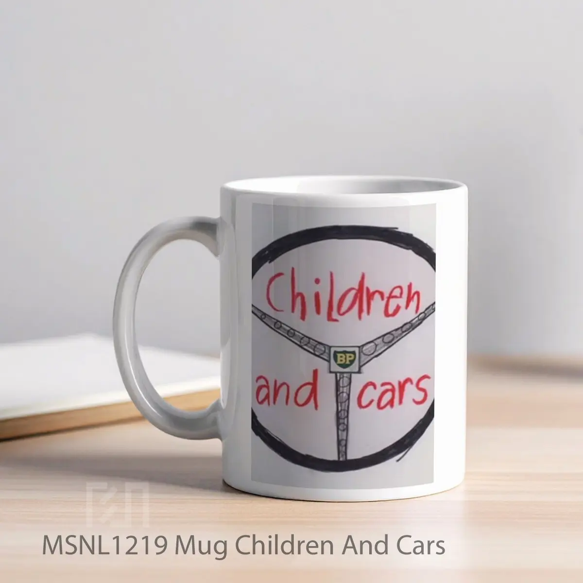 Mug Children And Cars Gelas Keramik Tema Film MSNL1219 - Tampak Kiri