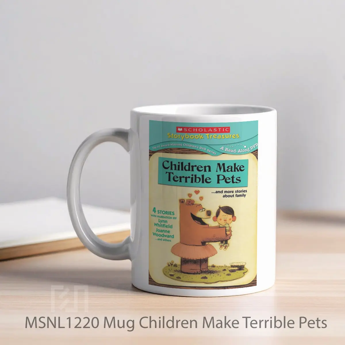 Mug Children Make Terrible Pets Gelas Keramik Tema Film MSNL1220 - Tampak Kiri