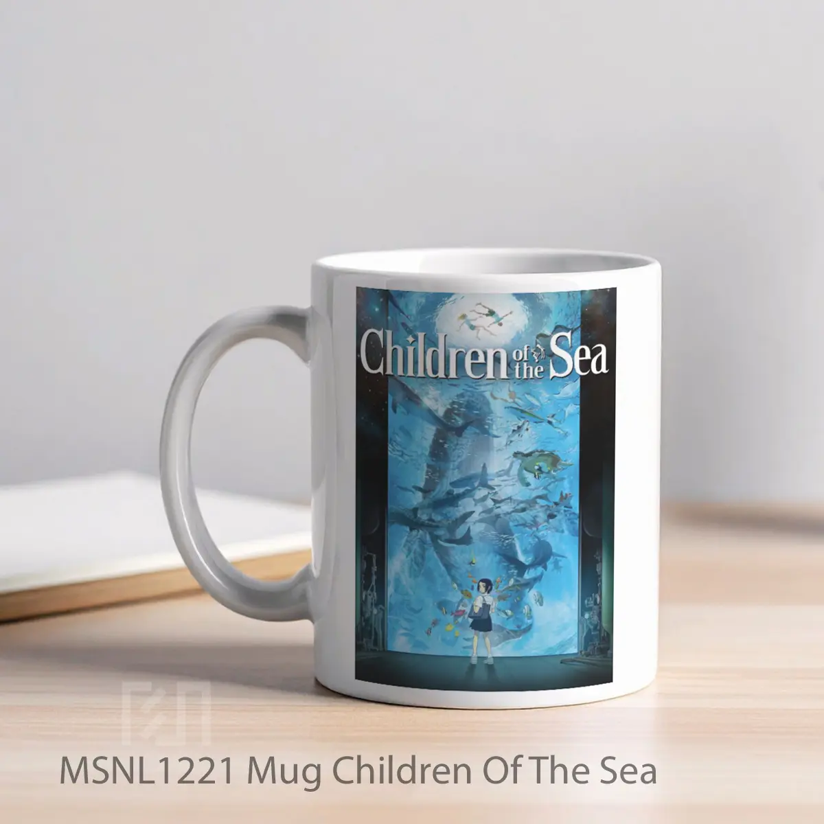 Mug Children Of The Sea Gelas Keramik Tema Film MSNL1221 - Tampak Kiri