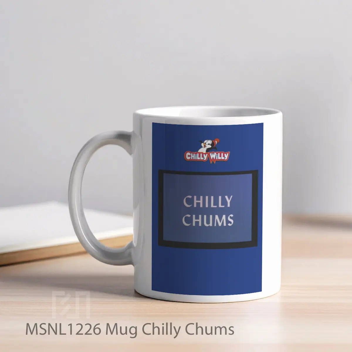 Mug Chilly Chums Gelas Keramik Tema Film MSNL1226 - Tampak Kiri