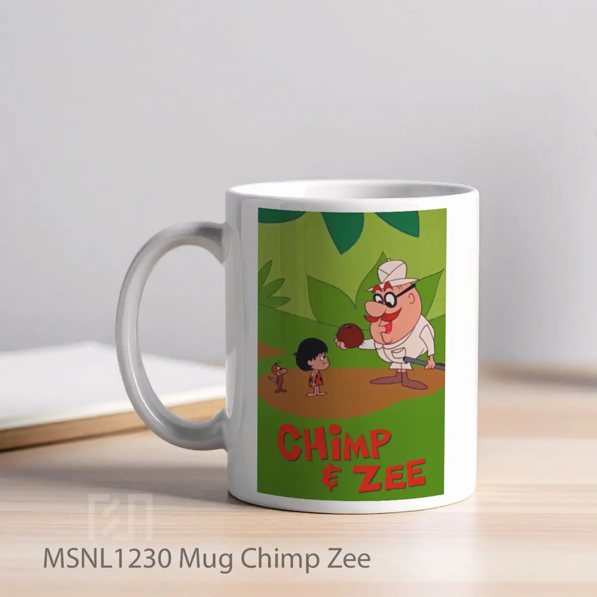 Mug Chimp Zee Gelas Keramik Tema Film MSNL1230 - Tampak Kiri