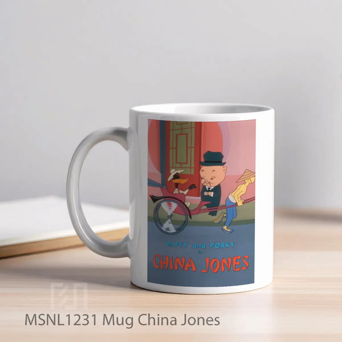 Mug China Jones Gelas Keramik Tema Film MSNL1231 - Tampak Kiri