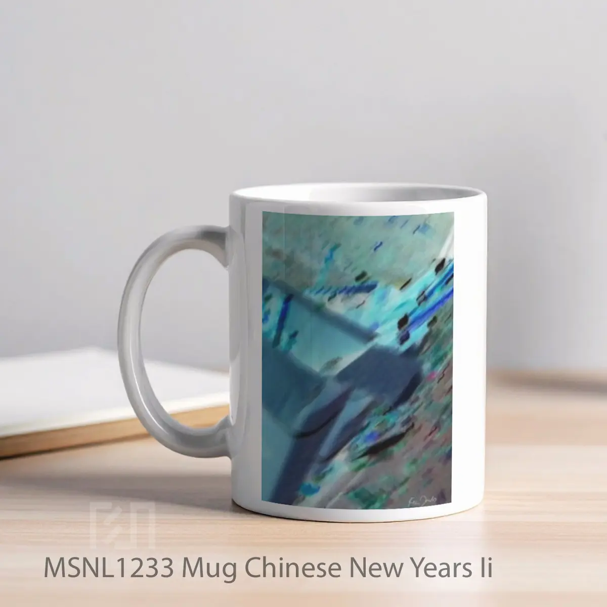 Mug Chinese New Years Ii Gelas Keramik Tema Film MSNL1233 - Tampak Kiri
