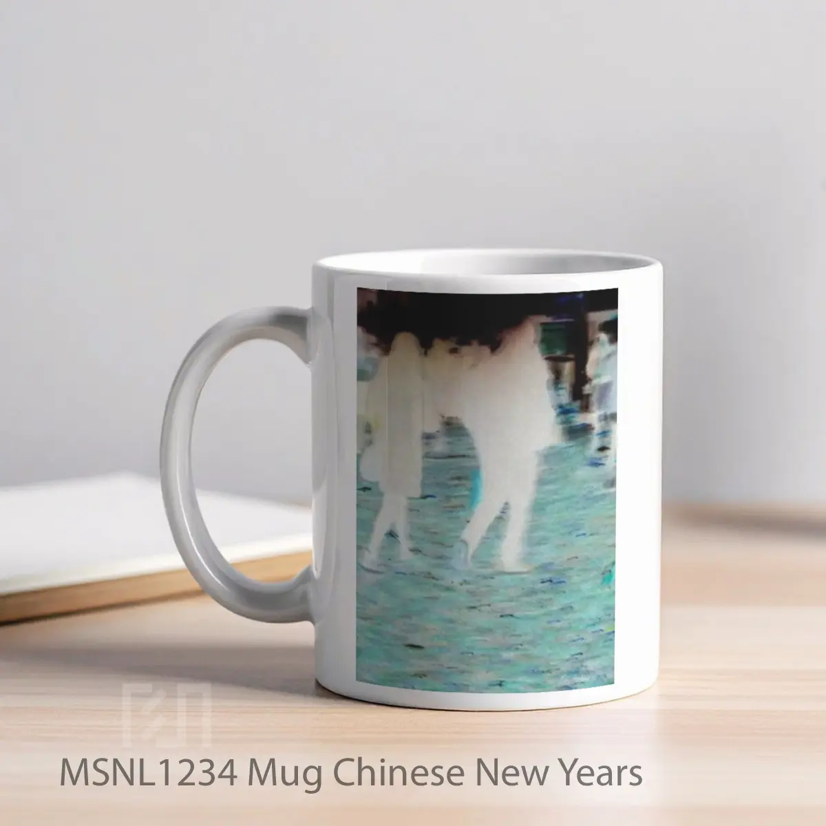 Mug Chinese New Years Gelas Keramik Tema Film MSNL1234 - Tampak Kiri
