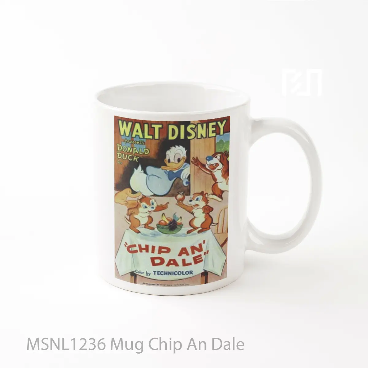Mug Chip An Dale Gelas Keramik Tema Film MSNL1236