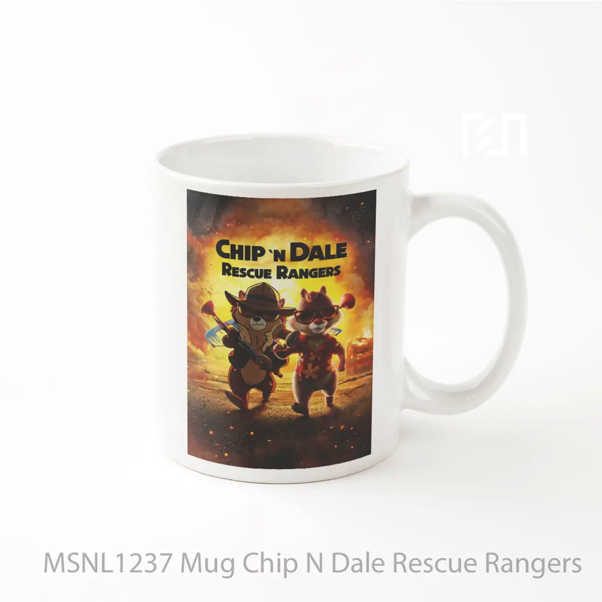 Mug Chip N Dale Rescue Rangers Gelas Keramik Tema Film MSNL1237