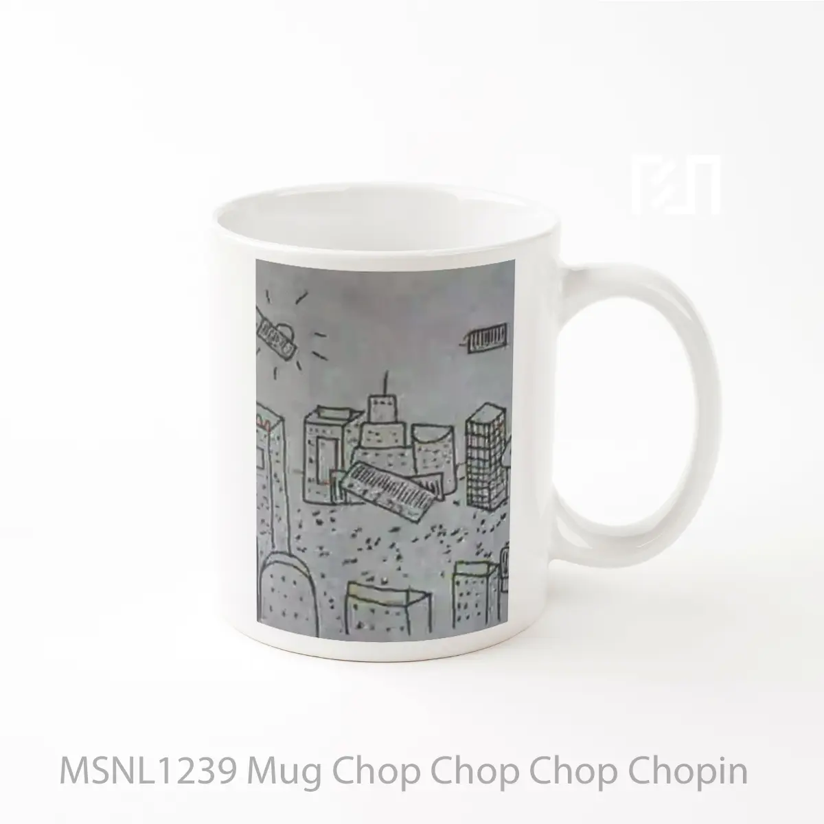 Mug Chop Chop Chop Chopin Gelas Keramik Tema Film MSNL1239