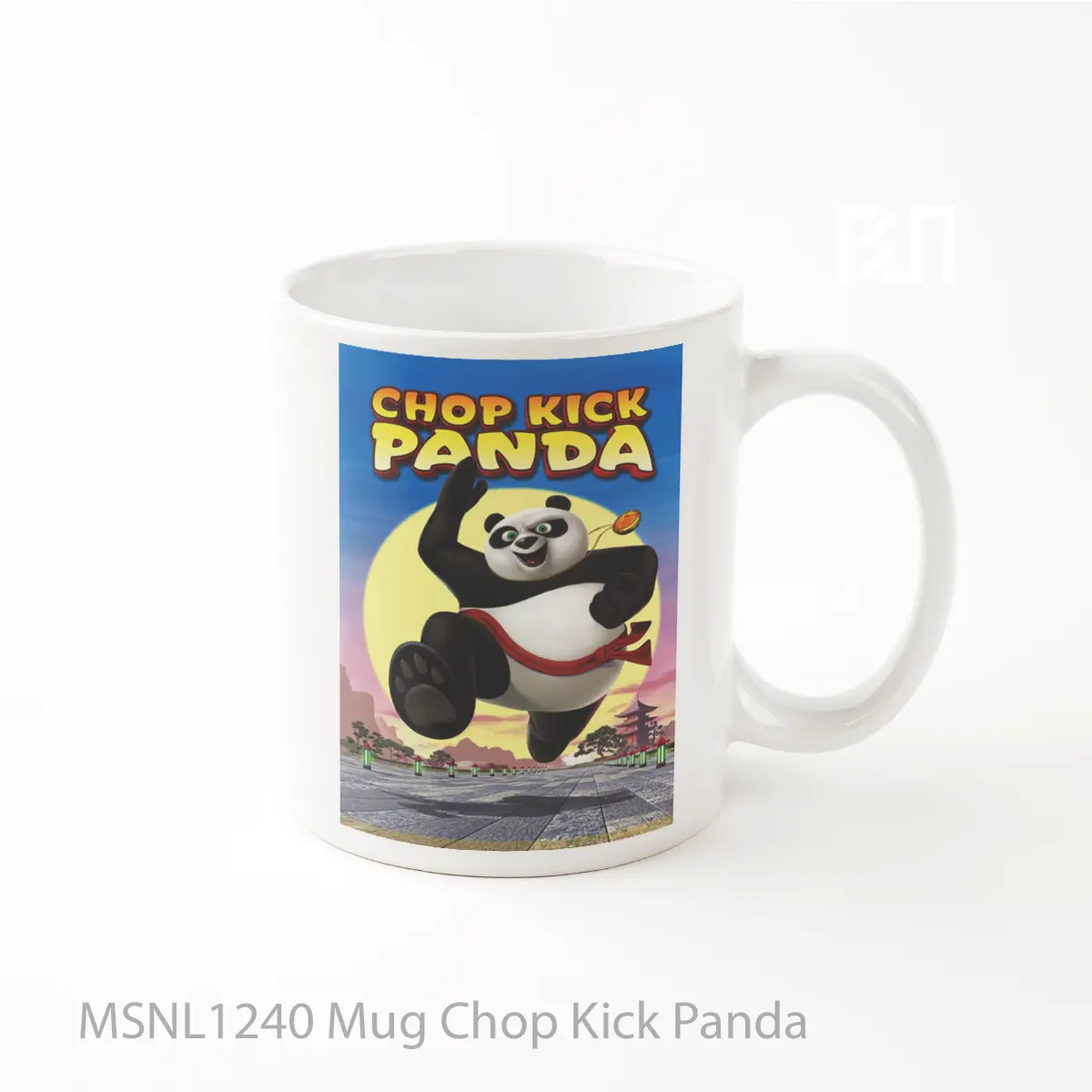 Mug Chop Kick Panda Gelas Keramik Tema Film MSNL1240