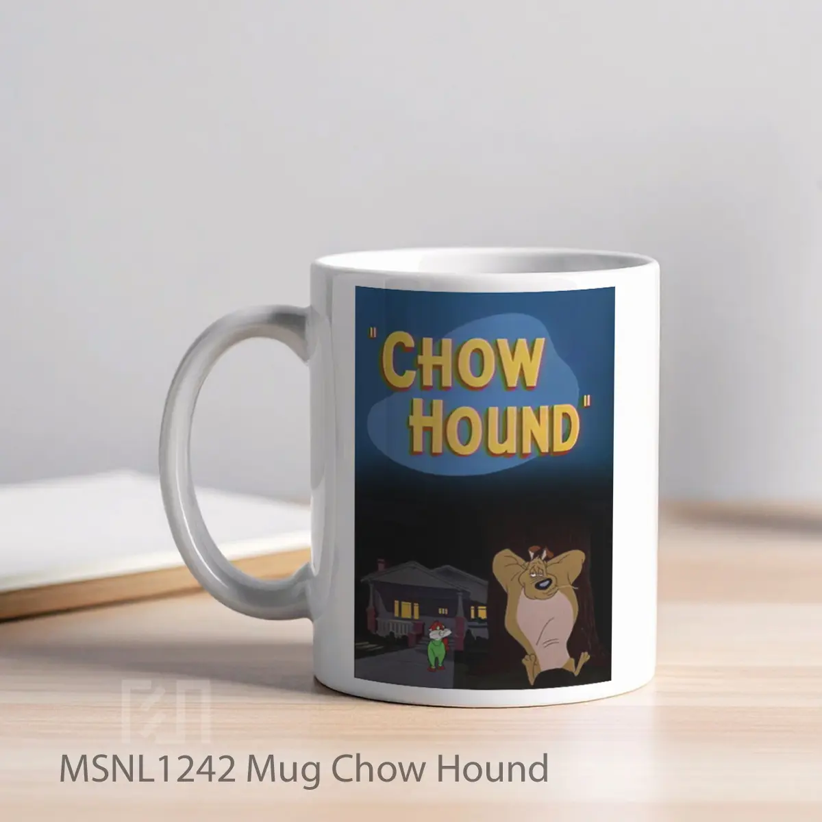Mug Chow Hound Gelas Keramik Tema Film MSNL1242 - Tampak Kiri