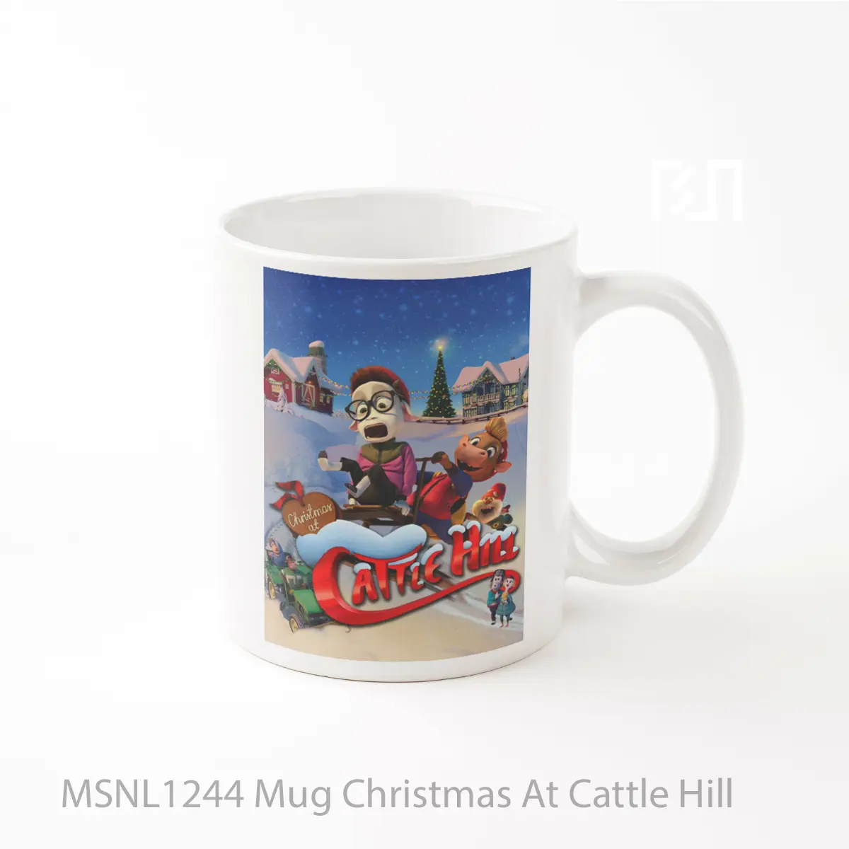 Mug Christmas At Cattle Hill Gelas Keramik Tema Film MSNL1244