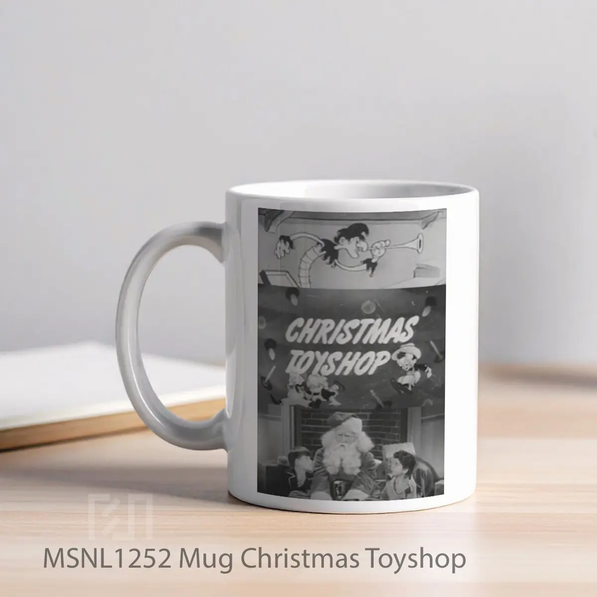Mug Christmas Toyshop Gelas Keramik Tema Film MSNL1252 - Tampak Kiri