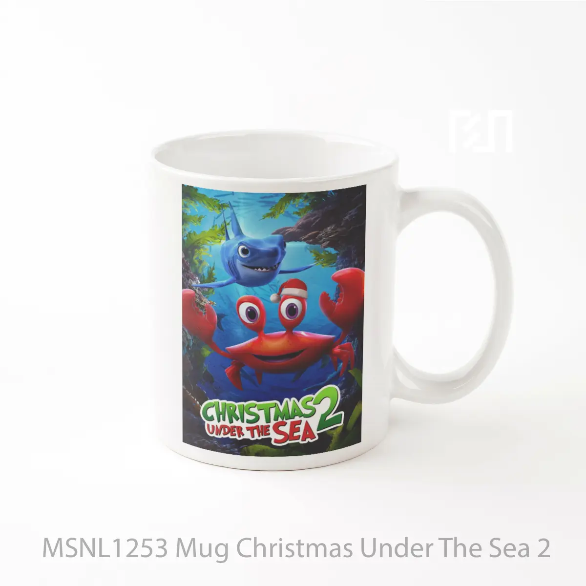 Mug Christmas Under The Sea 2 Gelas Keramik Tema Film MSNL1253