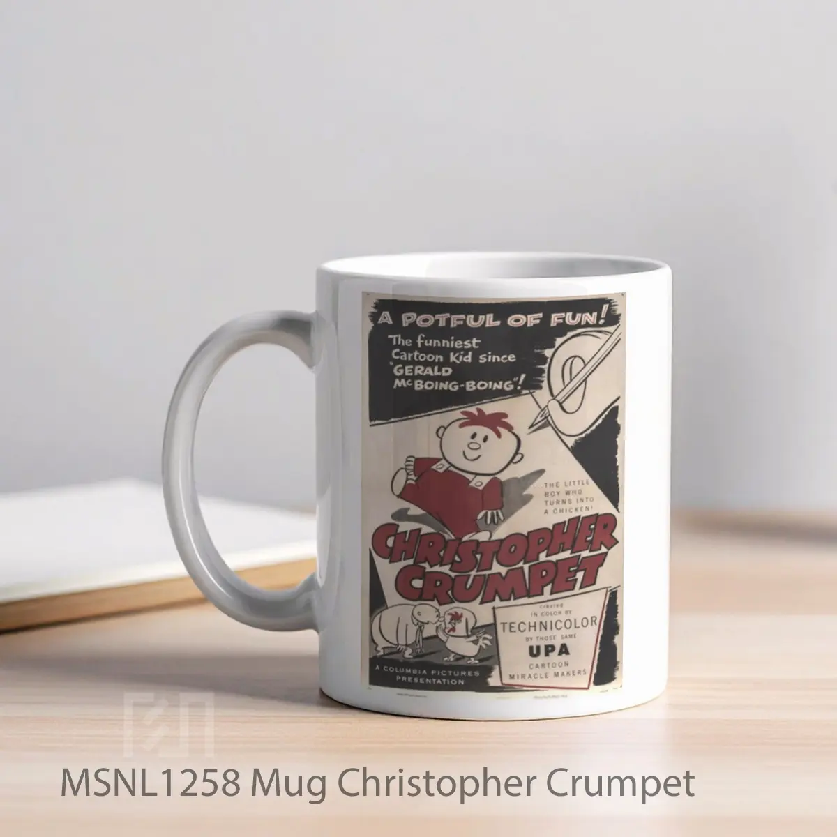 Mug Christopher Crumpet Gelas Keramik Tema Film MSNL1258 - Tampak Kiri