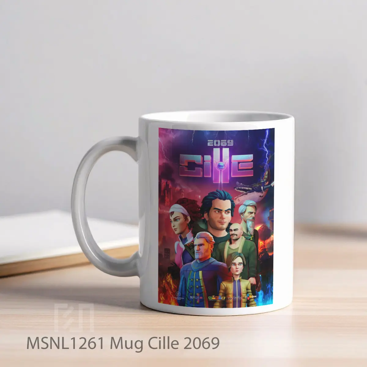 Mug Cille 2069 Gelas Keramik Tema Film MSNL1261 - Tampak Kiri