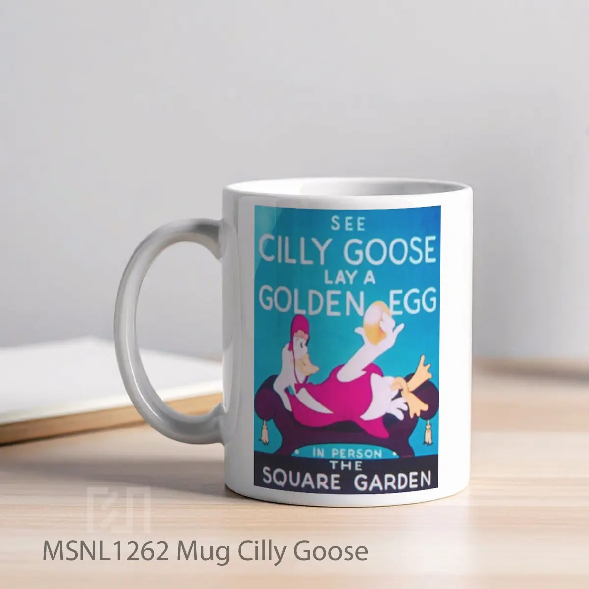 Mug Cilly Goose Gelas Keramik Tema Film MSNL1262 - Tampak Kiri