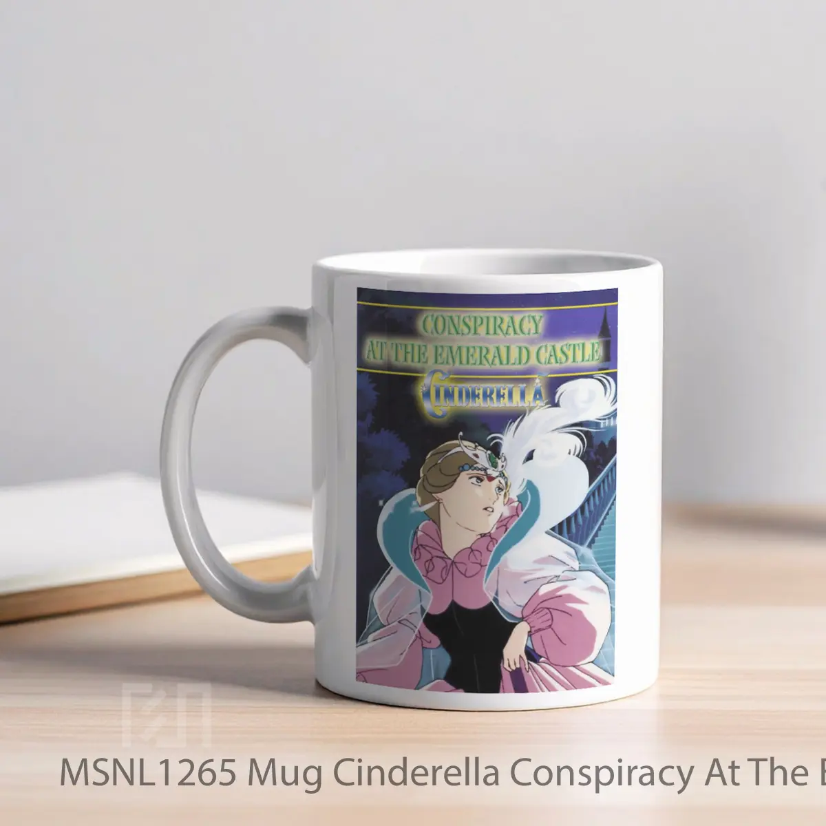 Mug Cinderella Conspiracy At The Emerald Castle Gelas Keramik Tema Film MSNL1265 - Tampak Kiri