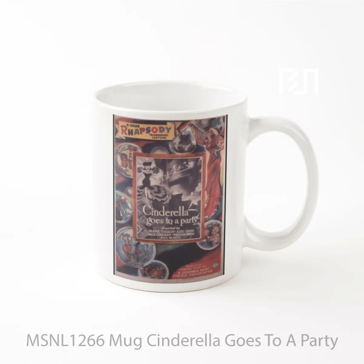 Mug Cinderella Goes To A Party Gelas Keramik Tema Film MSNL1266
