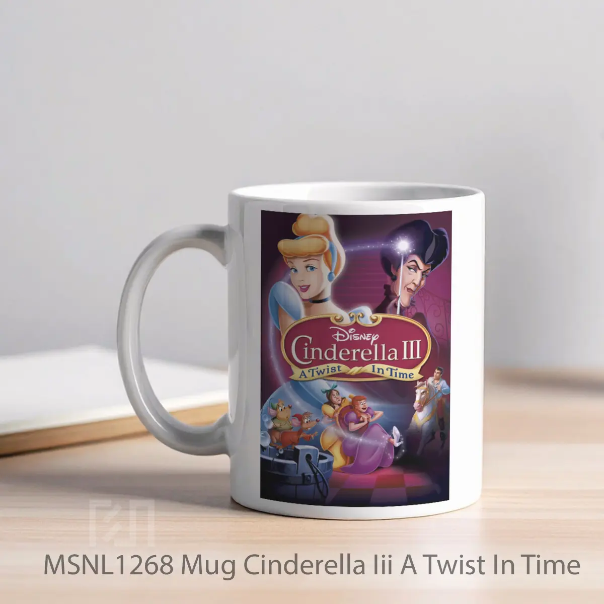 Mug Cinderella Iii A Twist In Time Gelas Keramik Tema Film MSNL1268 - Tampak Kiri