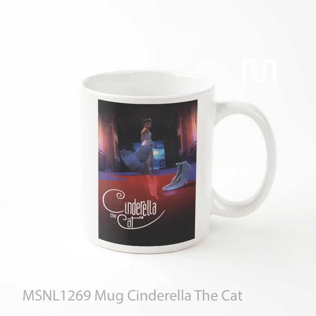 Mug Cinderella The Cat Gelas Keramik Tema Film MSNL1269